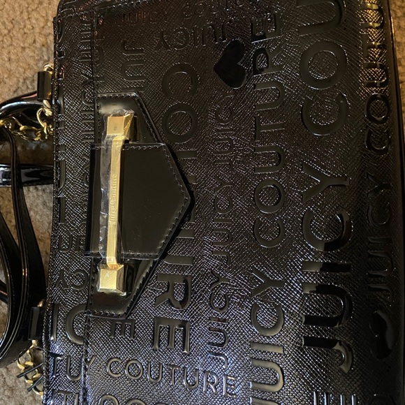 Juicy Couture Woman Faux Leather Satchel Hand Bag Purse Crossbody Deboss NWT - Picture 9 of 9